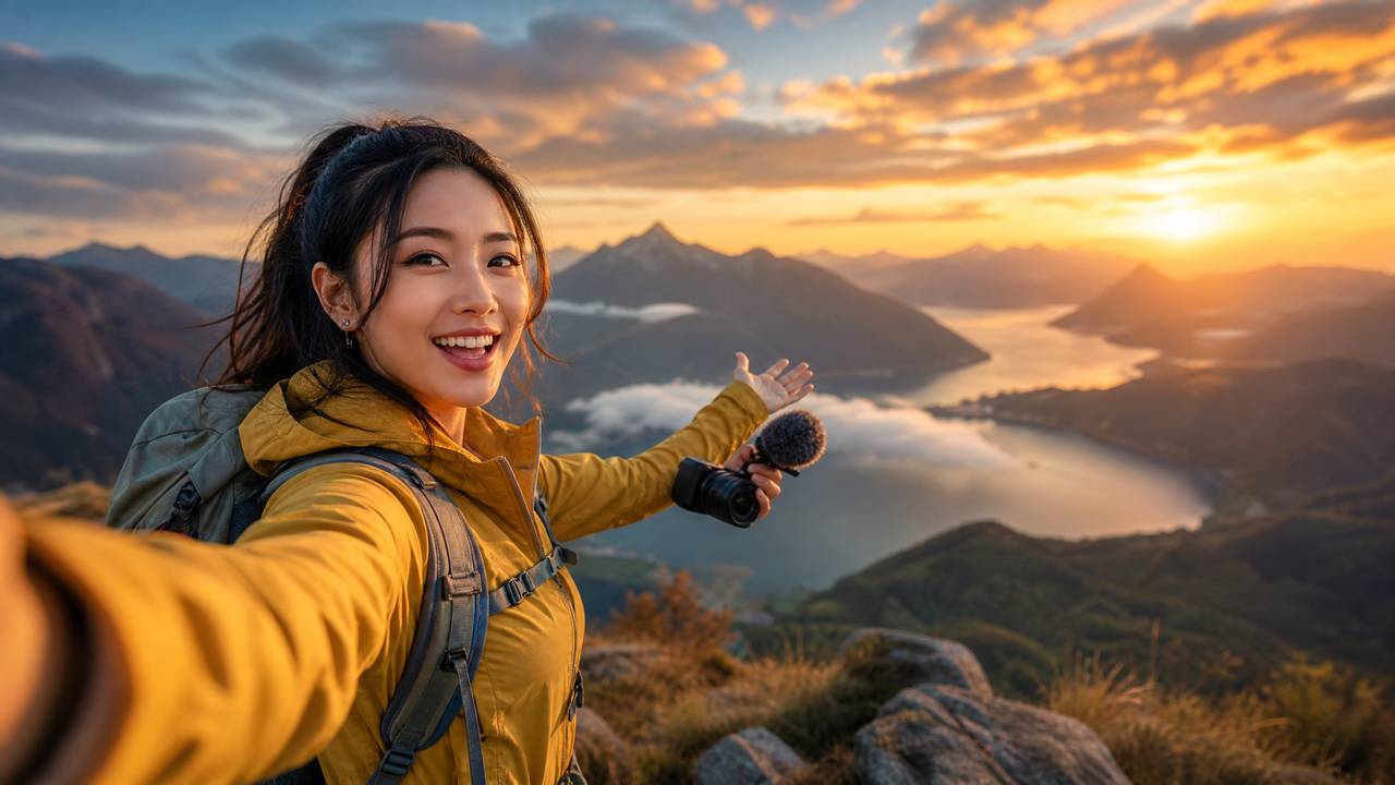 同人动漫 同人动漫户外视频：云端之上绝美日出4K视频记录